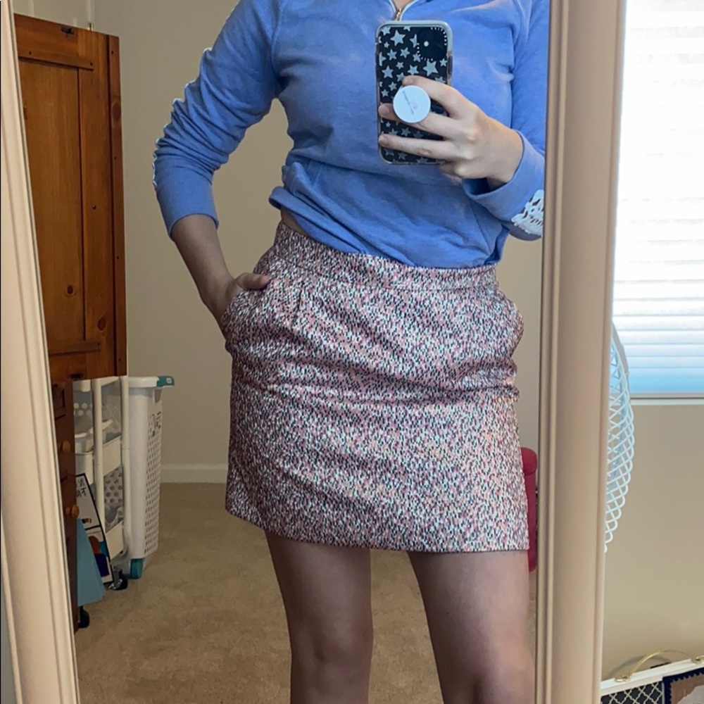 Metallic J Crew pocketed work/fancy skirt!